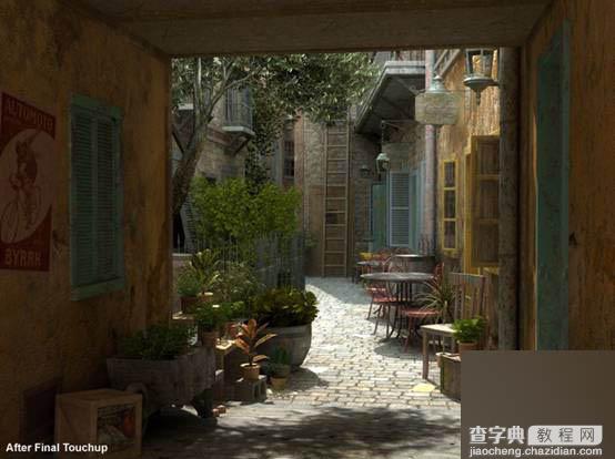 3DMAX打造意大利风格的小巷场景的经典教程21