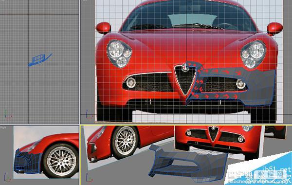 3DSMAX打造超真实的阿尔法罗密欧敞篷跑车模型6
