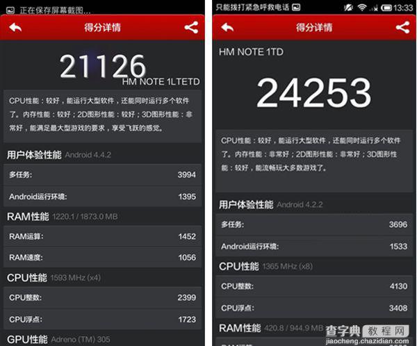 红米Note手机4G版跑分多少？红米Note 4G增强版安兔兔跑分成绩图文介绍2