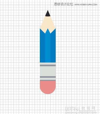 Illustrator cs5 艺术画笔绘制弯曲的铅笔13