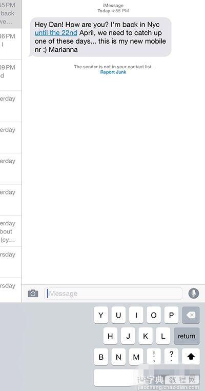 iOS8.3新功能发现 可快速报告iMessage垃圾短信2