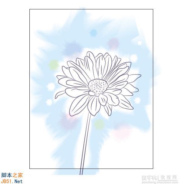 Illustrator(AI)模仿真实花朵绘制出具有水彩矢量效果的花卉图实例介绍16