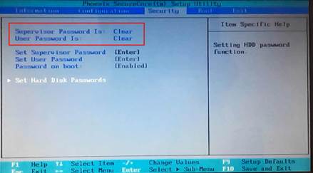 Lenovo SMB 笔记本如何设置BIOS密码(三种不同的设置界面)12
