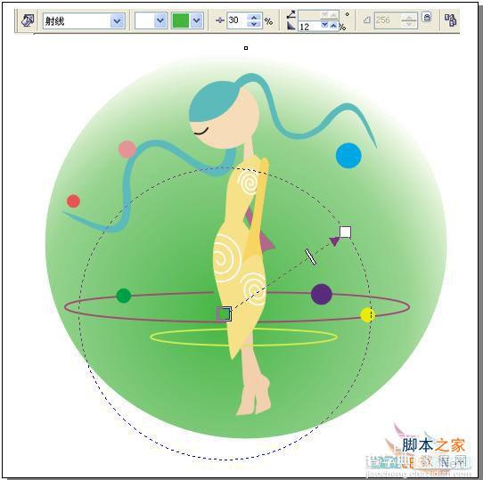 CorelDRAW(CDR)设计制作卡通风格少女插画鼠绘实例教程24