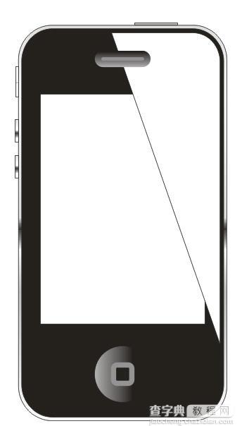 CDR绘制黑色版iPhone4手机教程14