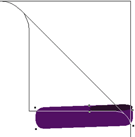 FreeHand使用教程：创建紫色纸张页面卷边效果22