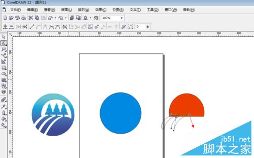 用CorelDRAW曲线绘制图形标志16
