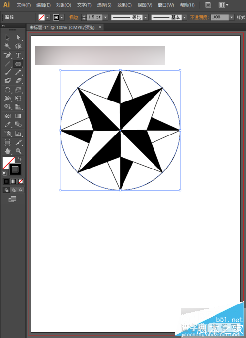 AI绘制星形logo标志的两种方法介绍21