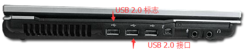 惠普笔记本怎么区分USB2.0和USB3.0接口？1