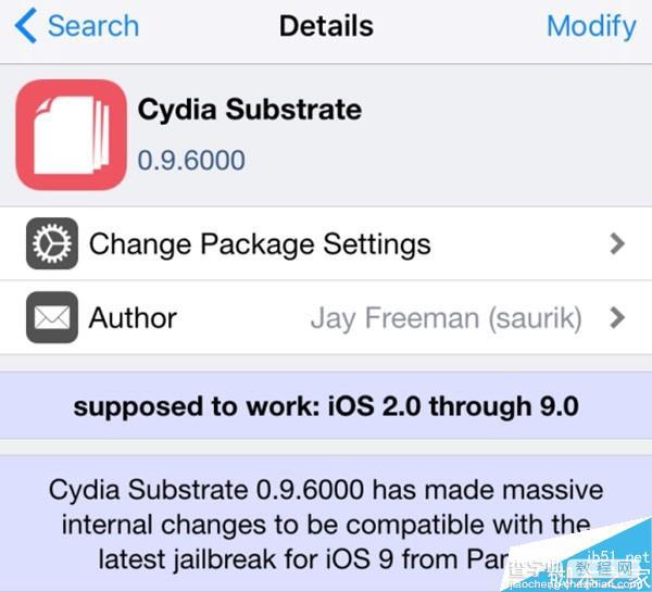 Cydia更新支持iOS 9越狱 绝大部分插件还是不兼容1