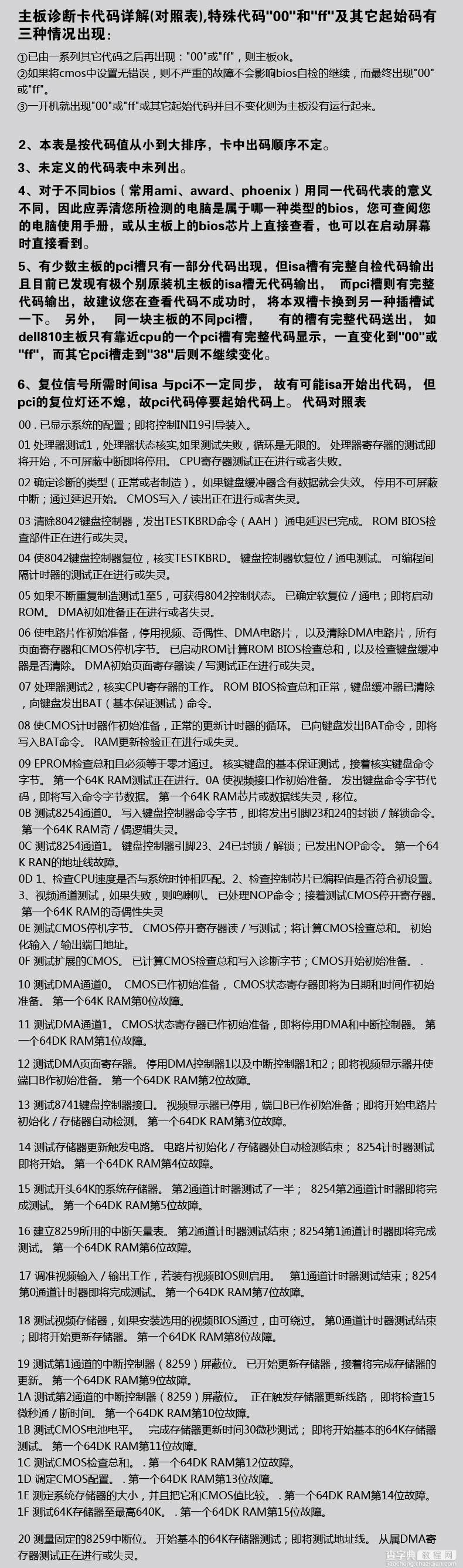 主板诊断卡怎么用？主板诊断卡代码含义大全与故障解决办法8