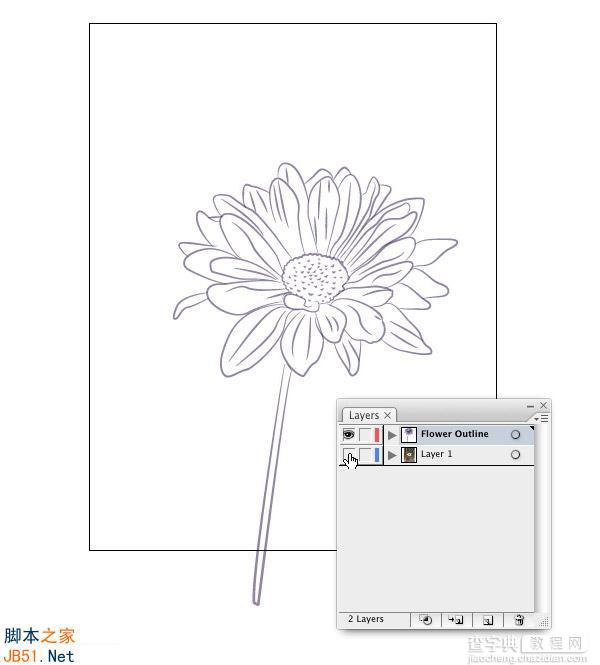 Illustrator(AI)模仿真实花朵绘制出具有水彩矢量效果的花卉图实例介绍8