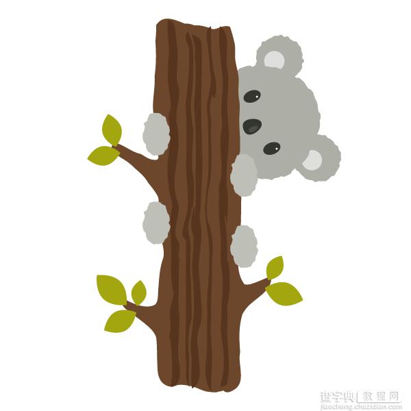用AI画一只爬在树上的考拉14