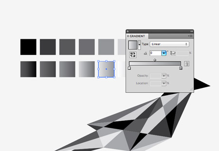 Illustrator(AI)设计创建钻石风格的logo图片实例教程8