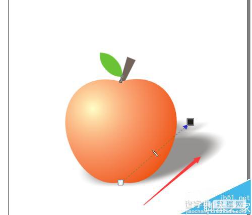 cdr怎么画苹果? CorelDRAW绘制红彤彤的苹果的教程20