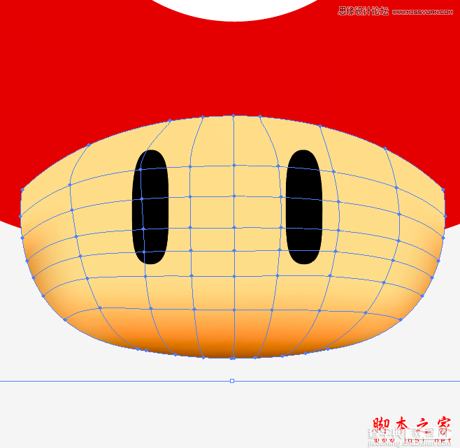 Illustrator绘制立体3D外观效果的逼真蘑菇27