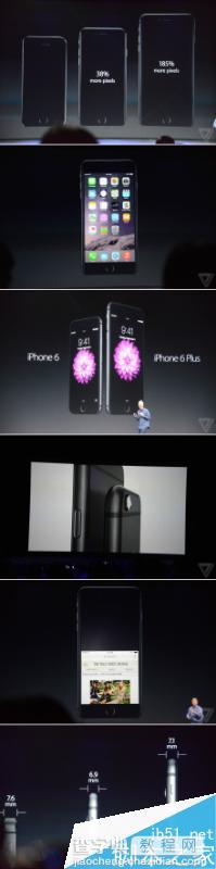 苹果iPhone6 和iPhone6 Plus厚度有多厚？1