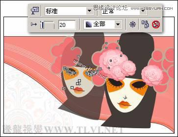 CorelDRAW(CDR)设计制作创意风格的脸谱和艺术字实例教程分享17