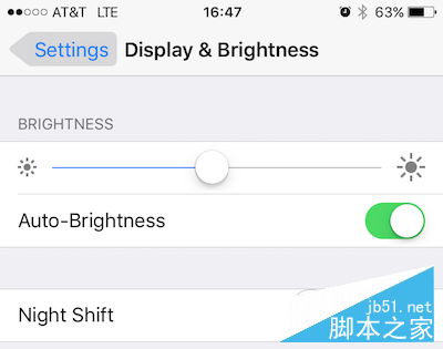 iOS9.3夜间模式和低电量同时打开的方法3