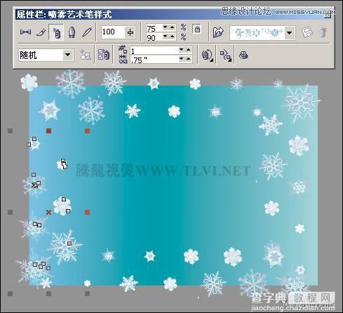 CorelDRAW(CDR)设计绘制圣诞快乐艺术字实例教程4
