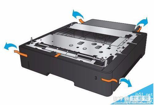 HP LaserJet M435nw打印机怎么安祖昂纸盘?4