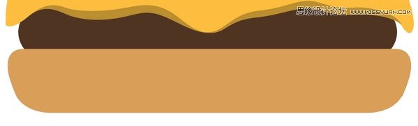 Illustrator(AI)设计时尚简洁风格的巧克力汉堡包图标10