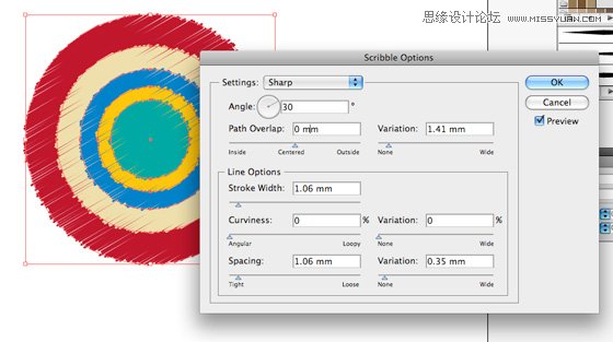 Illustrator(AI)设计制作出漂亮的彩色时尚圆圈图实例教程9