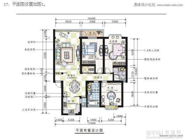 Coreldraw(CDR)设计制作室内装修彩色效果图实例教程19