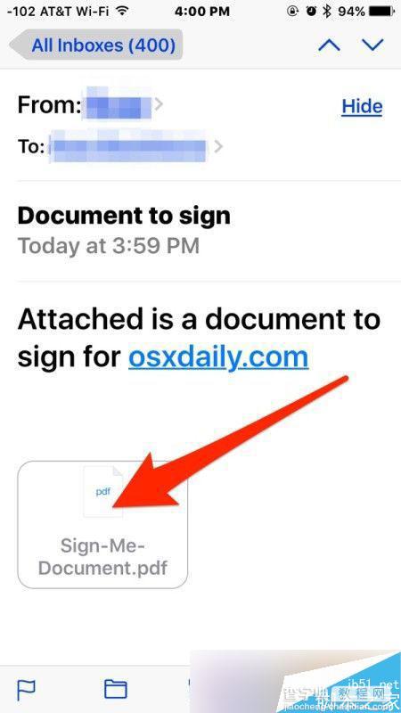 iPhone邮件应用内签署文件并回信图文步骤2