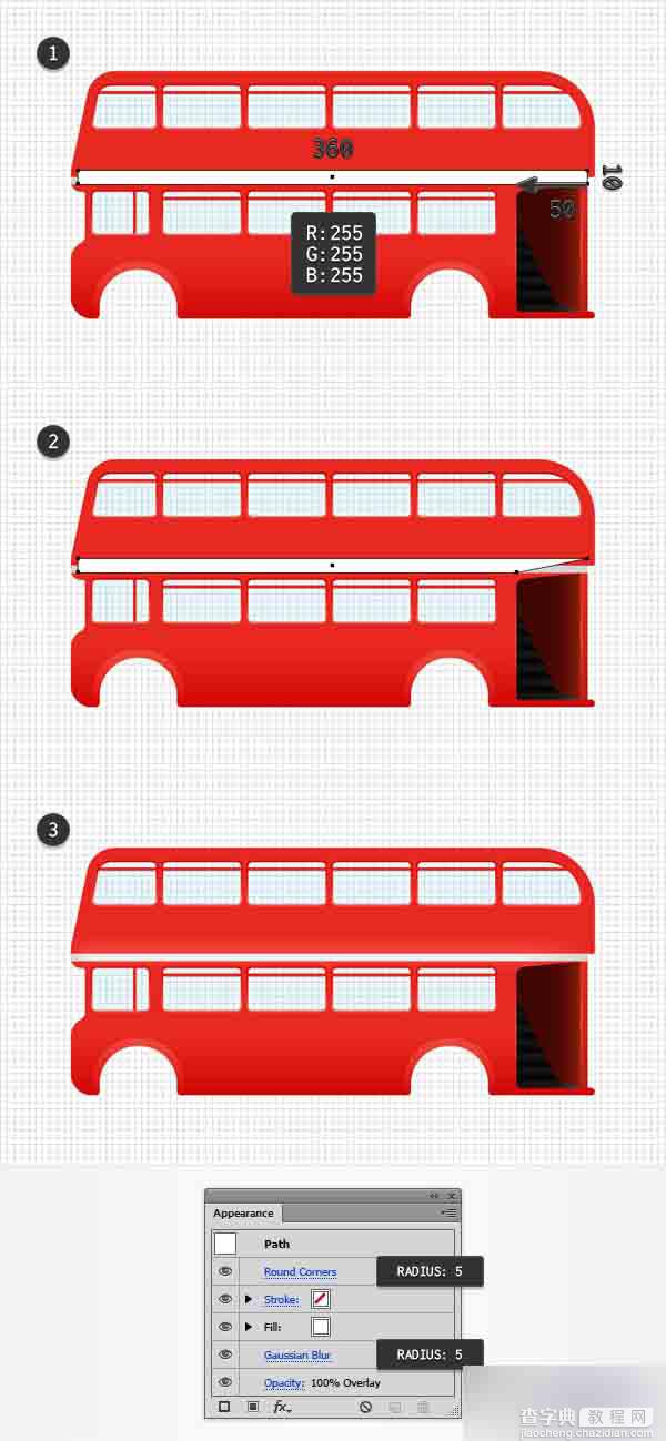 AI绘制一辆双层红色大巴车25