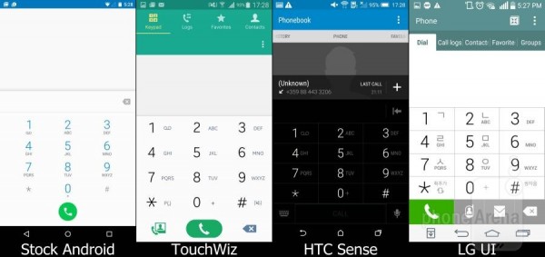 Android 5.0原生系统/TouchWiz/HTC Sense/LG UI界面对比14