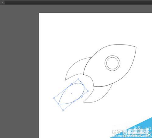 Ai绘制卡通风格的火箭图标13