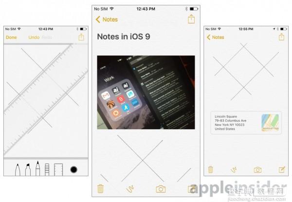 iOS 9全新备忘录应用：支持插入图片、照片和视频2