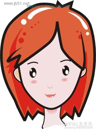 CorelDRAW(CDR)绘制我的卡通女友插画教程步骤1