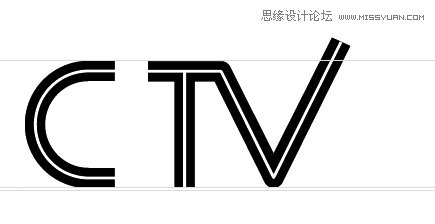 教你用Illustrator快速简单的制作CCTV电视台标志12