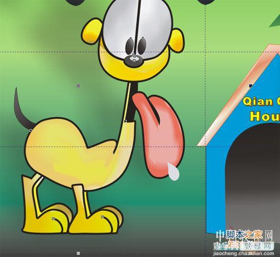 CorelDRAW(CDR)设计绘制一只卡通可爱的小狗鼠绘实例教程55