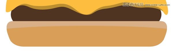 Illustrator(AI)设计时尚简洁风格的巧克力汉堡包图标13