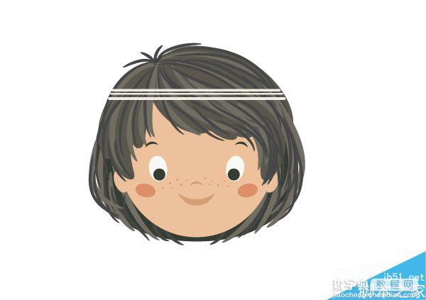 AI绘制一个吃着西瓜的可爱小女孩插画15
