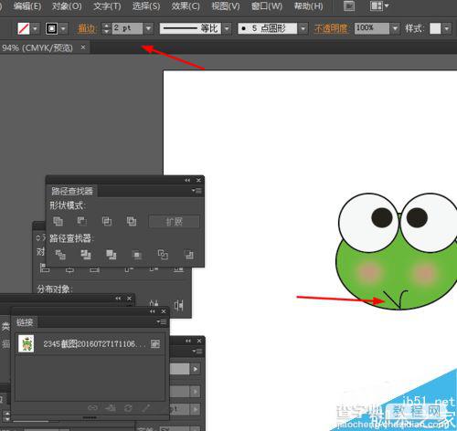 Ai简单绘制可爱的卡通小青蛙6