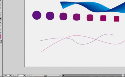 AI混合工具的制作各种图形的动图实例教程5