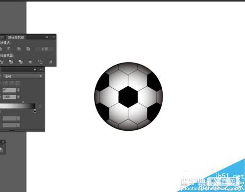 Ai绘制3D效果的足球图标6