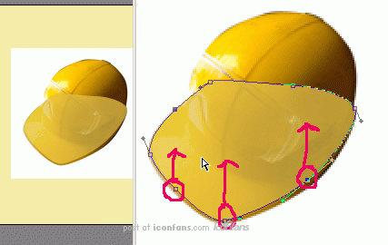 illustrator cs绘制超酷的黄色钢盔教程6