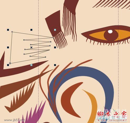 CorelDRAW(CDR)设计绘制矢量抽象人物装饰画实例教程64