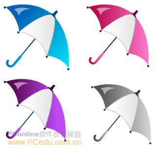 CDR简单绘制漂亮的雨伞教程1