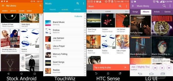 Android 5.0原生系统/TouchWiz/HTC Sense/LG UI界面对比19