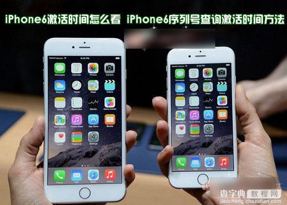 iPhone6激活时间怎么看？苹果iPhone6用序列号查询激活时间方法图解1