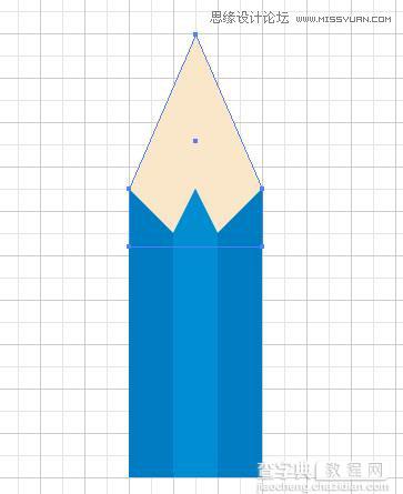 Illustrator cs5 艺术画笔绘制弯曲的铅笔7