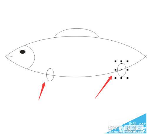 cdr中怎么绘制一个手绘小鱼?31