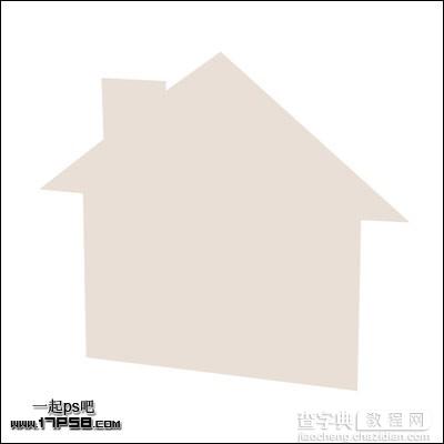 photoshop为字母游戏图标制作成房子形状2