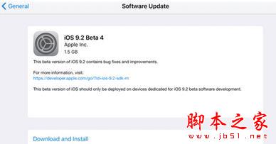 苹果iOS9.2 Beta4更新了什么？iOS9.2 Beta4更新内容汇总1